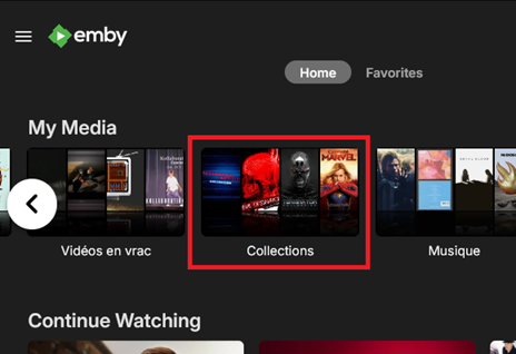 Emby collections